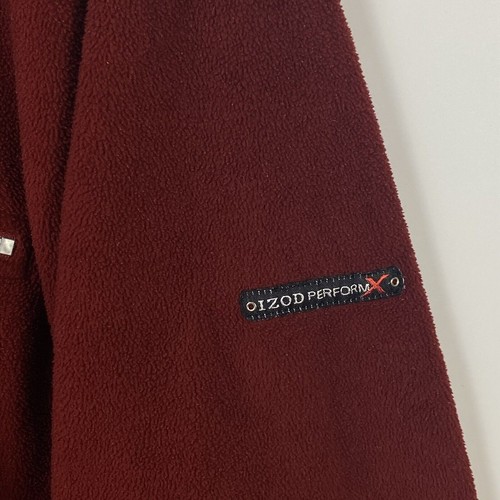 IZOD PerformX Men's Fleece Jacket XL Maroon Long Sleeve 1/4 Zip Activeware - Picture 7 of 11
