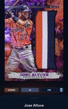 21 Topps Bunt DIGITAL Inception Black Galaxy Relic ICONIC Jose Altuve