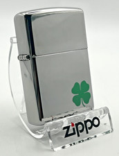 Original Brandneu 2008 Zippo Feuerzeug Fantastic Lucky Four Leaf Clover Chrom