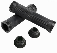 Ergonomic Rubber Bicycle Handlebar MTB Mountain Bike Grips Cycling Lock-On Ends.