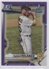 2021 Bowman Chrome Prospects Purple Refractor /250 Shalin Polanco #BCP-222 4k8
