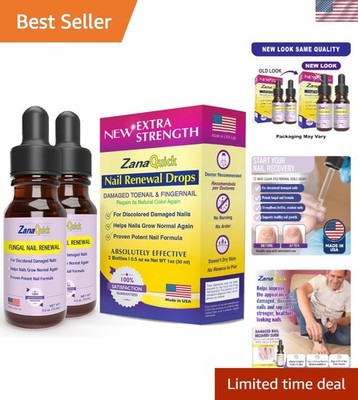 Extra Strength Toenail & Fingernail Repair Drops - Nail Care Renewal for Thic...
