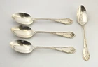 4 Antique Towle RUSTIC Sterling Silver Teaspoons 5 1/2" 76g