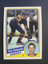 1984-85 O-Pee-Chee Hockey Dave Andreychuk Buffalo Sabres Rookie Card #17 (e)