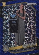 2025 Panini Prizm WNBA Blue Velocity Prizm #85 Ajsa Sivka