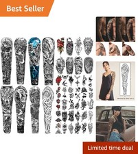 Realistic 46 Sheets Temporary Tattoos - Pain-Free Self-Expression for Everyone