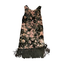 Pretty Velour Velvet Topshop Party/Cocktail Dress - Size 8 VGC