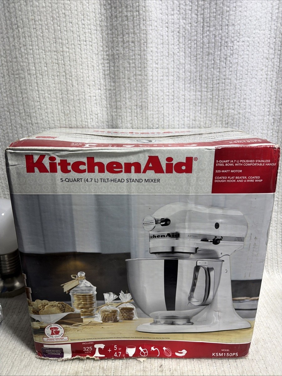 NEW KitchenAid 5 Quart Artisan Tilt-Head Stand Mixer KSM150PS 