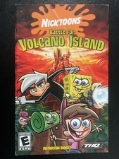Nicktoons Battle for Volcano Island PS2 PlayStation 2 Instruction Manual Only