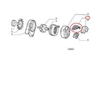 Alternator Richten Fiat Tipo - Uno Original 9943000