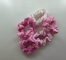 NEW 5 Piece Bundle Pink Cute Girly Scrunchie Set Hair Accessories Hair Ties