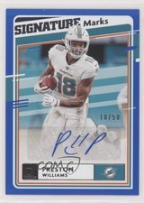 2020 Panini Donruss Signature Marks Blue 10/50 Preston Williams #SM-PW Auto 04h0