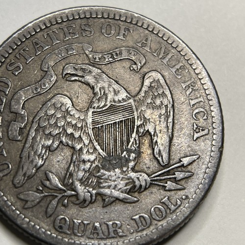 1876 Seated Liberty Quarter with Motto - VF - 7001 - Picture 15 of 24