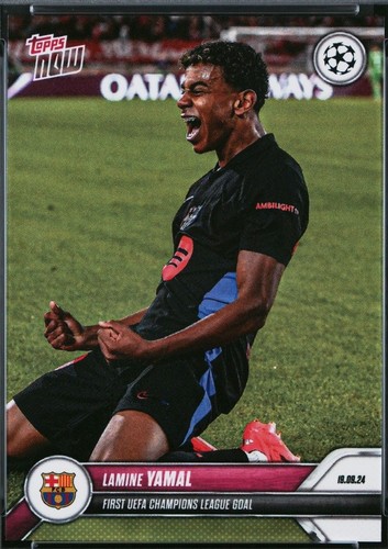 Lamine Yamal Champions League - 2024-25 UCL Topps NOW - Card 148