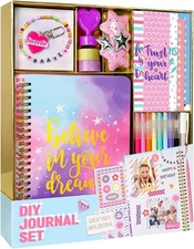 DIY Journal Kit for Girls - 26PCS Teen & Tween Scrapbook Supplies, Stationery Se