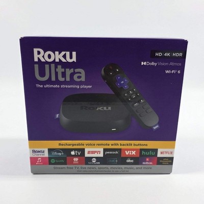 New Roku Ultra Steaming Device Black 4850R