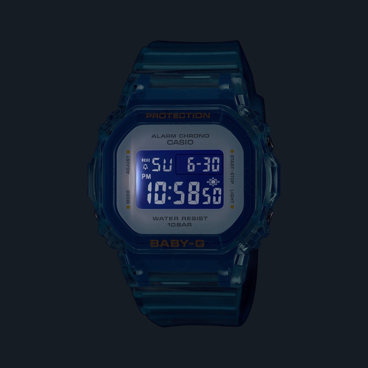 CASIO BABY-G BGD-565SJ-2JF See-Through Design Digital Watch Clear