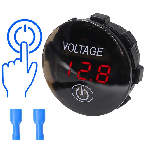 12V-24V Auto Motorrad Kapazität Batterie Anzeige 5/48V LED Digital Voltmeter KFZ - Afbeelding 1 van 6