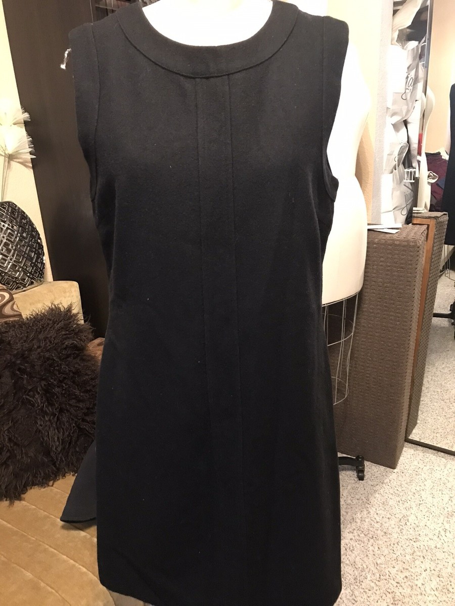 black pencil dress zara basic women's sleeveless Lined Zip Back size L Strapless dress