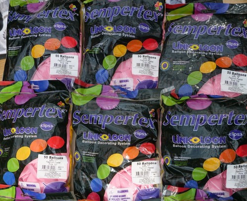 300 Sempertex linkoloon PINK Latex Balloons 12 inch link-o-loon Biodegradable