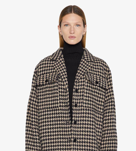 NWT Anine Bing - Flynn Jacket in Medium Houndstooth Size Small $399
