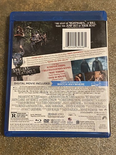 Pet Sematary (Blu Ray, Dvd, 2019) - Picture 2 of 3
