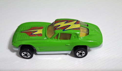 1979 Hot Wheels Racer '63 Split Window Corvette Stingray Green, Malaysia - Picture 3 of 7