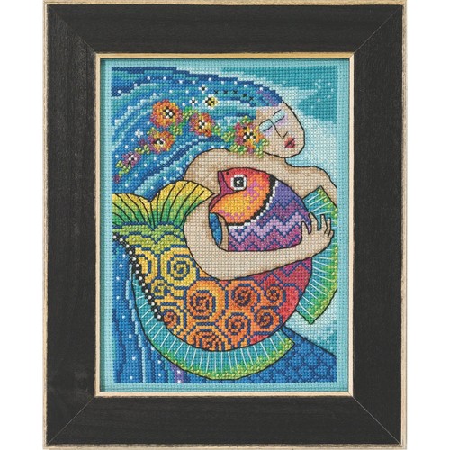 Ocean Song Cross Stitch Kit Mill Hill 2021 Laurel Burch LB302113 - Picture 2 of 2