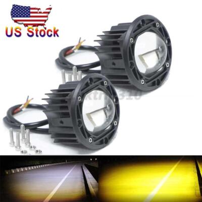 Led Off Road Lights 2-Pack 3 Inch LED Work Light Pods - Flush Mount, Yellow/ White Beam, Off-Road & Fog Lights 2500 Lumen Light Pod Pair - Foto 9