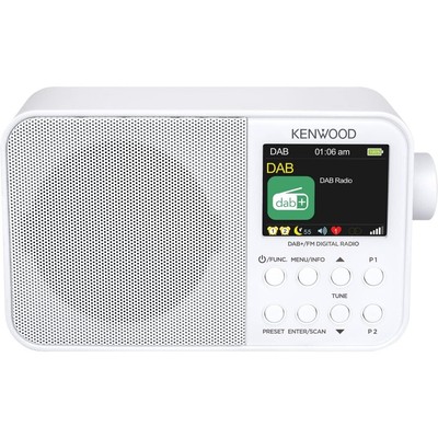 Kenwood CR-M30DAB-W Heimradio weiß DAB+/UKW-RDS Empfänger, Bluetooth Farbdisplay