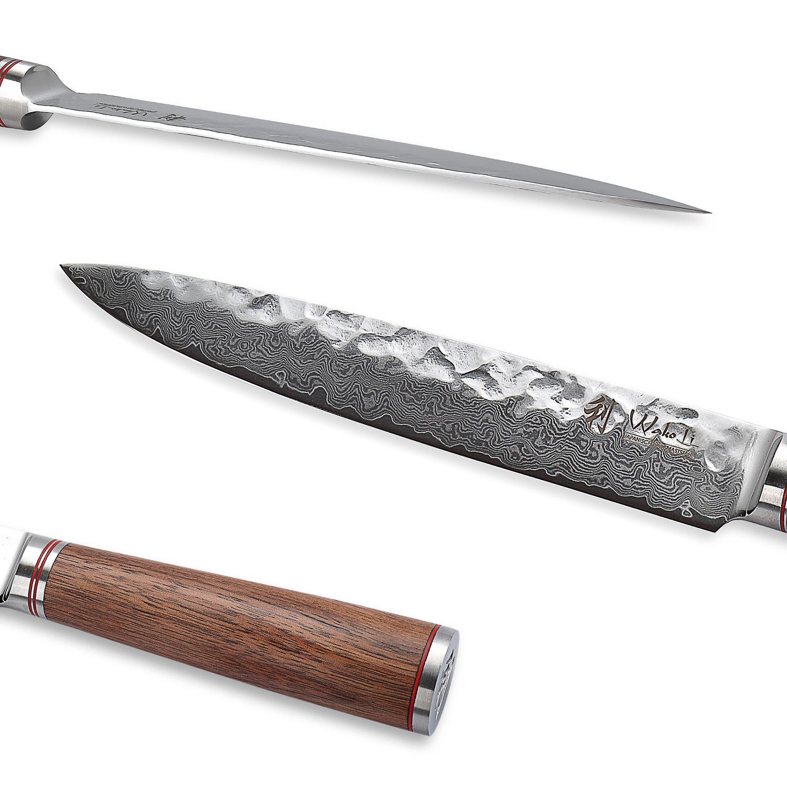 Wakoli Nussbaum Damast Fleischmesser – 27,5 Cm Klinge Aus 67-lagigem Damaststahl, Mit Geschenkbox