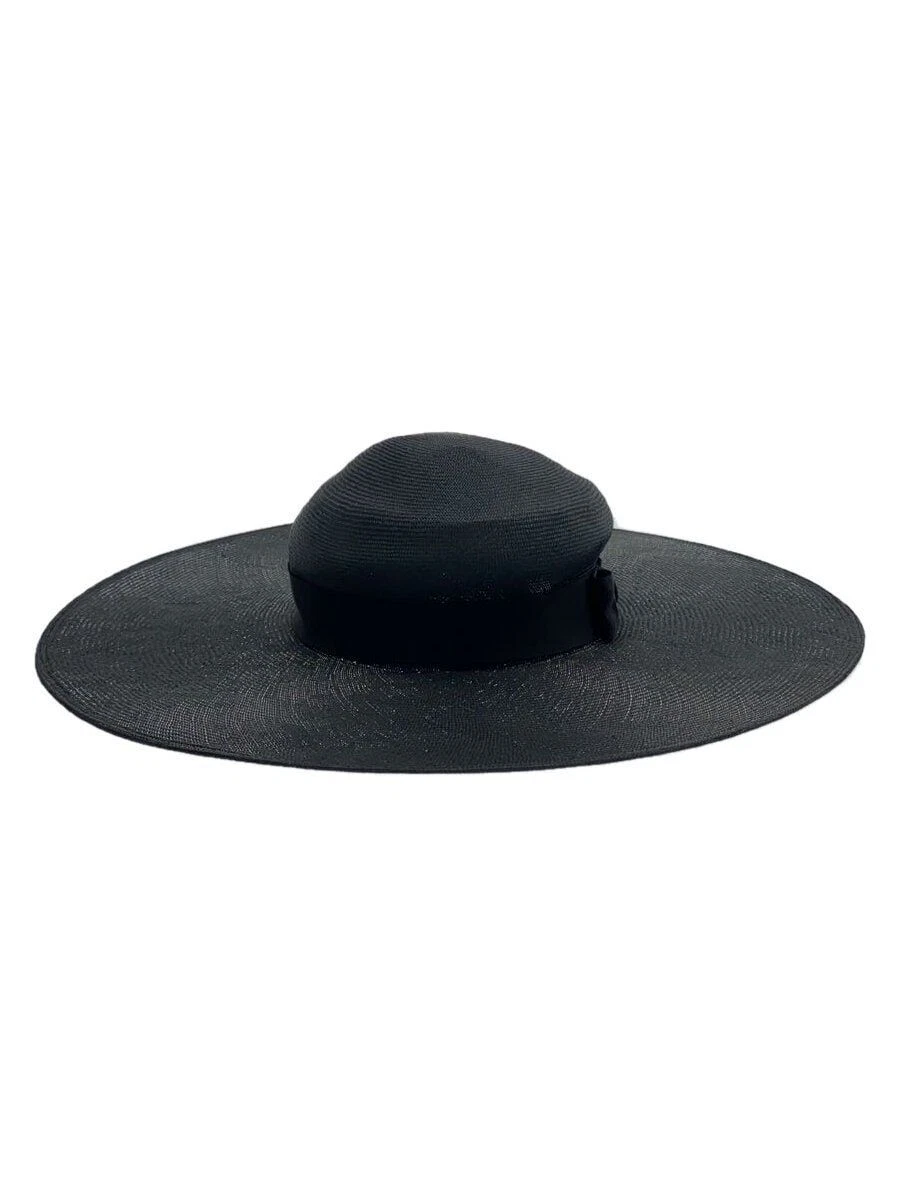 Chapeau Christian Dior paille lin noir femme occasion
