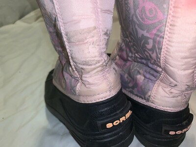 MEN\'S sz4 SOREL SNOW COMMAND PINK BLACK & PURPLE WINTER BOOTS KD 00906 MEN main image 4