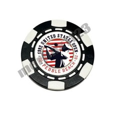 1992 US Open Pebble Beach - Dia-magnetic Clay Poker Chip Golf Ball Marker