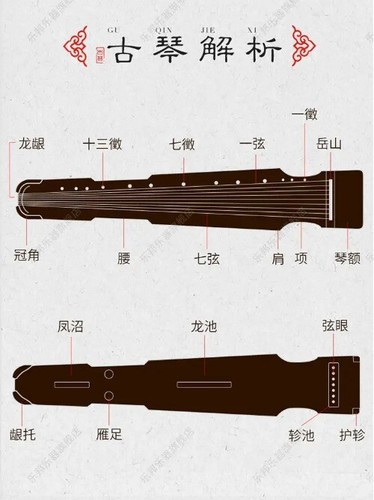 Guqin 7 String 123cm Handmade Paulownia Wood Guzheng Beginner Guqin Instrument - Picture 14 of 32