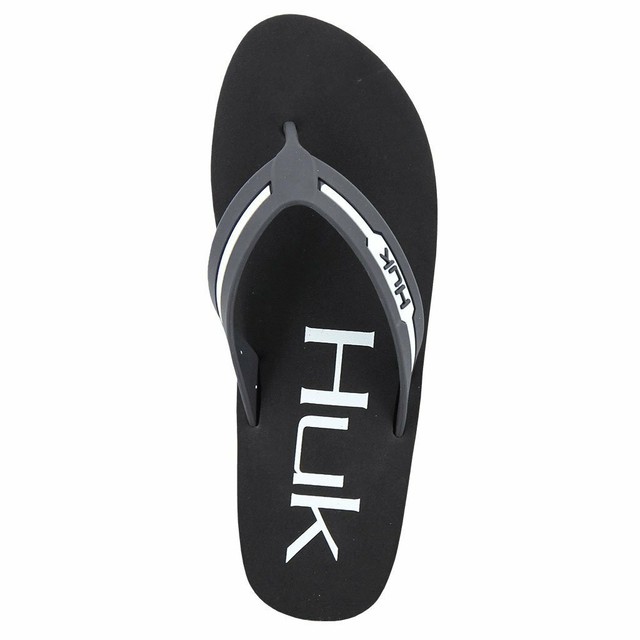 huk men's flip flops