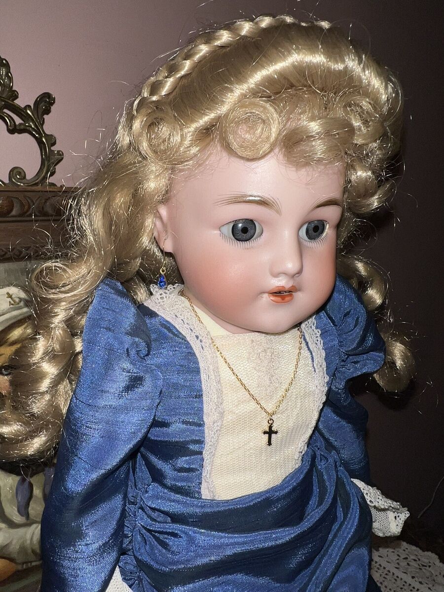 20'' ANTIQUE SIMON & HALBIG GERMAN BISQUE DOLL 1250, sleepy 20'' ANTIQUE SIMON & HALBIG GERMAN BISQUE DOLL 1250, sleepy