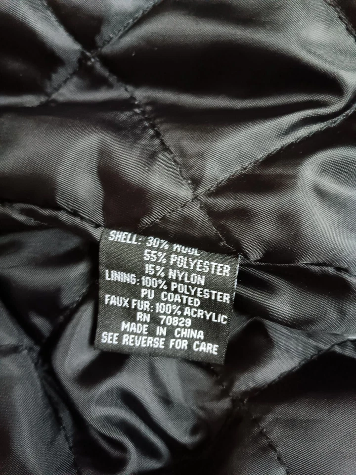 Rue 21 Brown/Black Plaid Vest Womens Large Detachable Hood Faux Fur Fall/Winter - Image 3 of 4