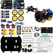 Interactive 4WD Robot Car Kit for Arduino Programming - Learn Coding with Fun