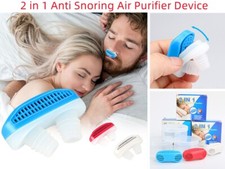 1/ 2 Pack Anti Snoring Air Purifier 2 in 1 Sleeping Aid Reliever Snoring Device