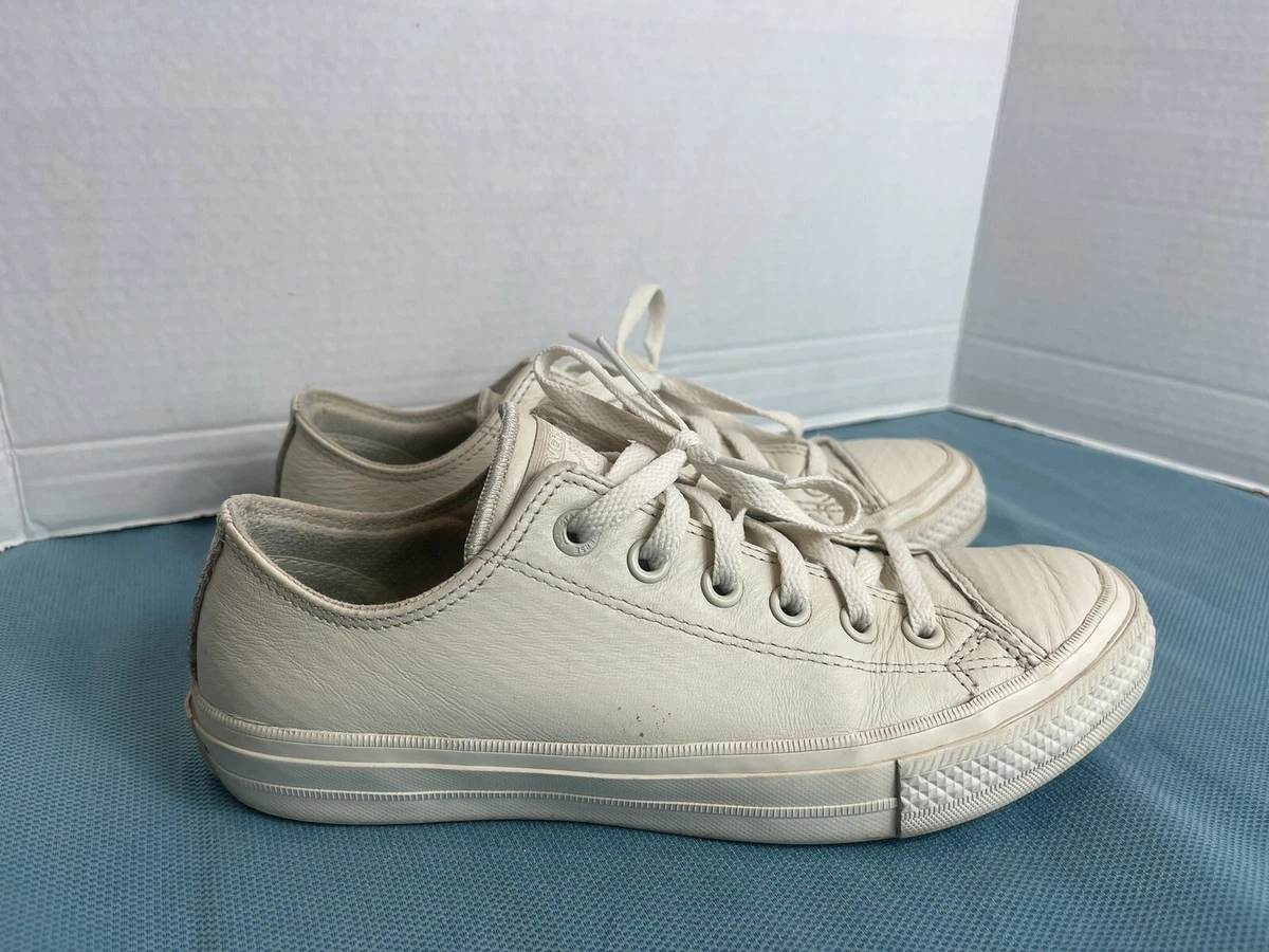 Converse All Star Low-top Leather Trainers in Natural for Men