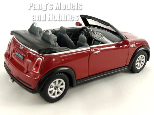 Mini Cooper S Convertible 1/28 Scale Diecast Model by Kinsmart - Red - Picture 9 of 12