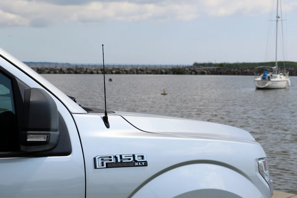 12" Black Spring Stainless AM/FM FENDER Antenna Mast Fits: 2003-2009 Hummer H2 - Image 3 of 4