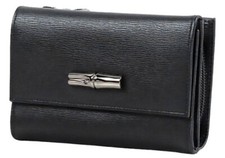 LONGCHAMP ROSEAU Compact Wallet - Black