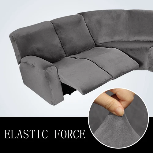 Anbausofabezug 5-Sitzer Ecksofa Couch Schonbezug Stretch Möbelbezug - Bild 50 von 134