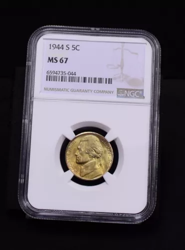1944-S Jefferson Nickel - NGC MS67 - (#51868-L)