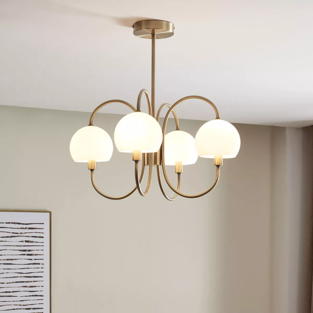 The Range Beatrice 4 Light Ceiling Fitting eBay