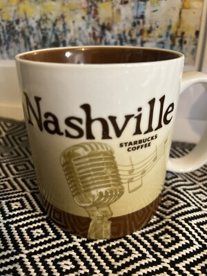 Starbucks Coffee Collector Series Nashville City Ceramic Mug Brown 16oz  2011 | eBay
