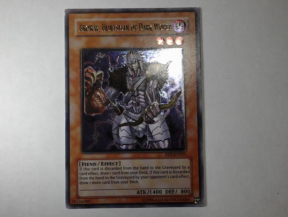 Yugioh BROWW, JÄGER DER FINSTEREN WELT , een-en021 Ultimate Rare englisch NM  - Bild 3 von 4