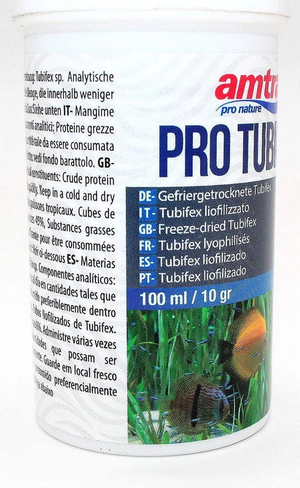Amtra Pro Tubifex Gefriergetrocknete Würfel Aquarium Fische Futter 100 ml (10g) - Bild 2 von 4